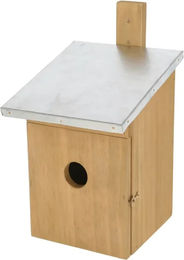 Produktbild von Kerbl Pet Nistkasten aus Holz für Meisen und Wildvögel in Naturfarben