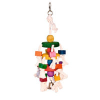 Produktbild von Kerbl Pet Papageienspielzeug mit Glocke aus Holz in Bunt und Braun