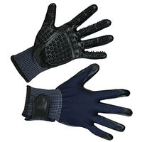 Produktbild von Kerbl Pet Putz- und Massagehandschuh aus Polyester Schwarz/Blau