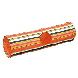 Kerbl Pet Rascheltunnel für Kaninchen aus Nylon in Orange mit 25cm Durchmesser – Bild 1 von 9