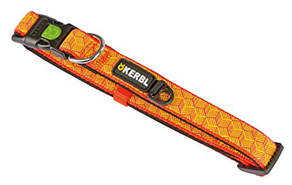 Produktbild von Kerbl Pet Reflektierendes Hundehalsband aus Gummi Schwarz Orange 10mm x 20-35cm - 1 Stk.