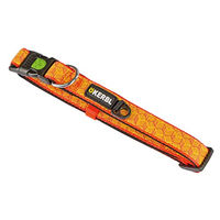 Produktbild von Kerbl Pet Reflektierendes Hundehalsband aus Gummi Schwarz Orange 10mm x 20-35cm - 1 Stk.