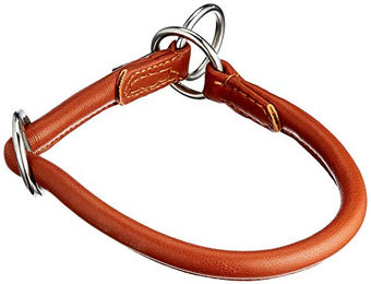 Kerbl Pet Roma Rundleder-Halsband aus Leder in Cognac Braun 45cm - 45 cm – Bild 1 von 3