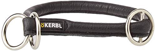 Kerbl Pet Rundleder-Halsband Roma aus Leder mit Stopper Schwarz 45cm – Bild 1 von 4