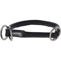 Produktbild von Kerbl Pet Rundleder-Halsband Roma aus Leder mit Stopper Schwarz 60cm - 60 cm