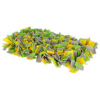 Produktbild von Kerbl Pet Schnüffelteppich Intelligenzspielzeug für Hunde aus Fleece in Gelb Grün Bunt 50 x 30 cm