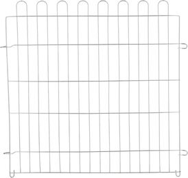 Kerbl Pet Sechseckiges Freilaufgehege aus Metall für Kaninchen und Meerschweinchen 56,5 x 56,5 cm Silber – Bild 1 von 3