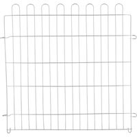 Produktbild von Kerbl Pet Sechseckiges Freilaufgehege aus Metall für Kaninchen und Meerschweinchen 56,5 x 56,5 cm Silber