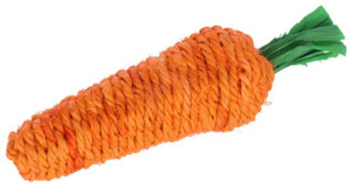 Produktbild von Kerbl Pet Sisal-Karotte Knabberspielzeug für Nager Orange 18 x 5 x 5 cm