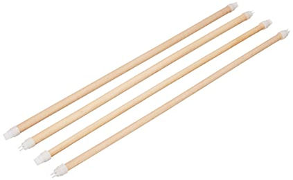 Produktbild von Kerbl Pet Sitzstangen aus Naturholz für Vögel wie Kanarienvogel und Wellensittich 4er Pack - 4 x 45 cm