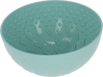 Produktbild von Kerbl Pet Slow Feeder Schlecknapf aus Kunststoff in Türkis Ø 20,5 x L 11 cm