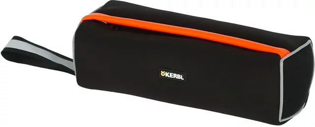 Kerbl Pet Snack Dummy Wurfspielzeug aus Gummi Schwarz/Orange Reflektierend für Hunde Adult – Bild 1 von 3