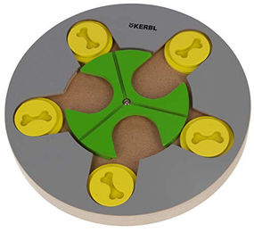 Kerbl Pet Switch Denk- und Lernspielzeug aus Holz mit rutschfester Unterseite Ø 25cm – Bild 1 von 10