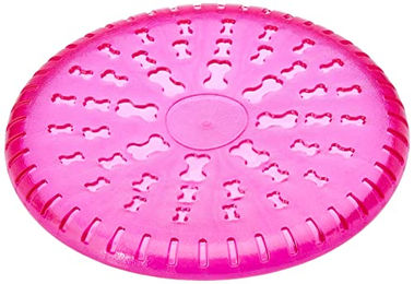 Kerbl Pet ToyFastic Frisbee aus Nylon für Hunde in Rosa mit 23,5 cm Durchmesser – Bild 1 von 8