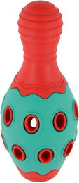 Kerbl Pet ToyFastic Intelligenzspielzeug für Hunde befüllbar aus Gummi rot/türkis – Bild 1 von 7