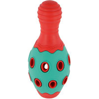Produktbild von Kerbl Pet ToyFastic Intelligenzspielzeug für Hunde befüllbar aus Gummi rot/türkis