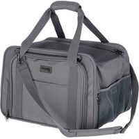Produktbild von Kerbl Pet Tragetasche Vacation Transportbox für kleine Hunde und Katzen mit Terrassenerweiterung grau 40 x 30 x 27 cm