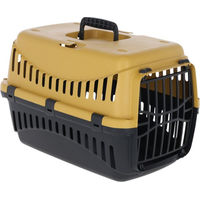 Produktbild von Kerbl Pet Transportbox Expedion für Hunde und Katzen aus Kunststoff Gelb/Grau/Schwarz 45x30x30 cm