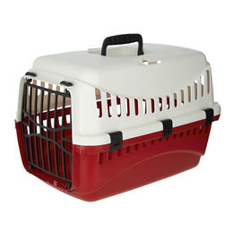 Kerbl Pet Transportbox Expedion für Hunde und Katzen kleine Rassen Creme/Bordeaux 45x30x30 cm – Bild 1 von 13