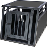 Produktbild von Kerbl Pet Transportbox Vacation Hundebox aus Aluminium in Graphit 55 x 77 x 50 cm