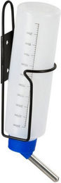 Kerbl Pet Trinkflasche mit Metallhalter für Kaninchen und Meerschweinchen 250ml Weiß Transparent – Bild 1 von 3