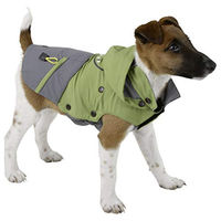 Produktbild von Kerbl Pet Vancouver Hundemantel für erwachsene Hunde wasserabweisend mit Fleece Futter Grün Grau XL - 1 Stk.