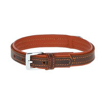 Produktbild von Kerbl Pet Vegas HQ Hundehalsband aus Leder Braun 40mm 56-64 cm