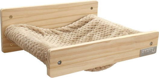 Kerbl Pet Wandhängematte Timber für Katzen aus Holz in Natur/Beige – Bild 1 von 5
