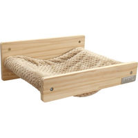 Produktbild von Kerbl Pet Wandhängematte Timber für Katzen aus Holz in Natur/Beige
