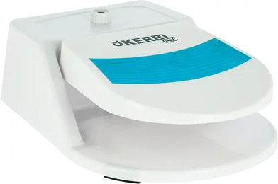 Kerbl Pet Wasserspringbrunnen Bubble Trinkbrunnen aus Kunststoff in Weiß und Blau mit integriertem Wasserdruckregler – Bild 1 von 9