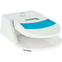 Produktbild von Kerbl Pet Wasserspringbrunnen Bubble Trinkbrunnen aus Kunststoff in Weiß und Blau mit integriertem Wasserdruckregler