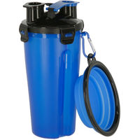 Produktbild von Kerbl Pets Futter- und Wasserbehälter mit Reisenapf aus Kunststoff für Hunde und Katzen - 350 ml
