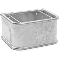 Produktbild von Kerbl Pferde-Beiwanne aus galvanisiertem Metall in Silber