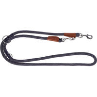 Produktbild von Kerbl Phoenix Führleine für Hunde aus Kunstleder Blau Braun 200 cm