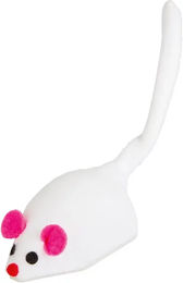 Produktbild von Kerbl Plüschspielzeug Rennmaus für Katzen in Weiß