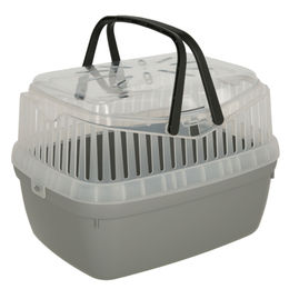 Kerbl Portobello Transportbox für Kleintiere aus Kunststoff in Grau und Transparent - 1 Stk. – Bild 1 von 4