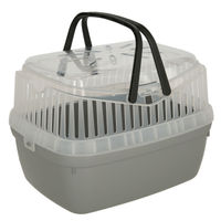 Produktbild von Kerbl Portobello Transportbox für Kleintiere aus Kunststoff in Grau und Transparent - 1 Stk.