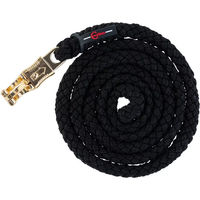 Produktbild von Kerbl Premiere Longierleine aus Leder mit Kupferkette in Schwarz