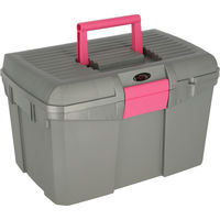 Produktbild von Kerbl Putzbox Siena für Pferde aus Kunststoff in Grau/Pink