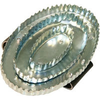 Produktbild von Kerbl Reformstriegel oval aus Metall verzinkt für Pferde