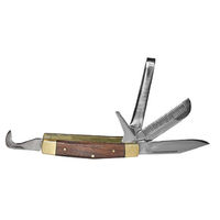 Produktbild von Kerbl Reitermesser für Mähnen- und Schweifpflege aus Edelstahl in Braun 10cm