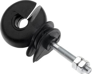 Kerbl Ringisolator mit metrischem Gewinde 35 x 6mm aus Kunststoff in Schwarz 25er Packung – Bild 1 von 4