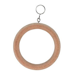 Produktbild von Kerbl Ringschaukel aus Holz für Hühner in Natur Beige ø 10 cm