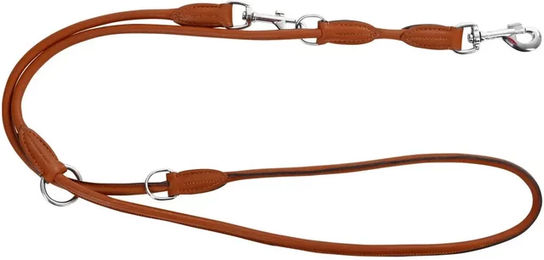 Kerbl Roma Rundleder-Führleine für Hunde aus Leder in Braun 200cm - 200 cm – Bild 1 von 4