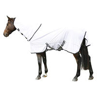 Produktbild von Kerbl RugBe SuperFly Fliegendecke mit abnehmbarem Halsteil Weiß 105 cm - 1 Stk.