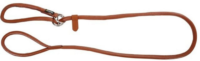 Kerbl Rundleder-Schlupfleine Roma aus Leder in Cognac 170cm 8mm - 170 cm – Bild 1 von 6