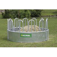 Produktbild von Kerbl Rundraufe aus Metall in Silber mit 12 Fressplätzen