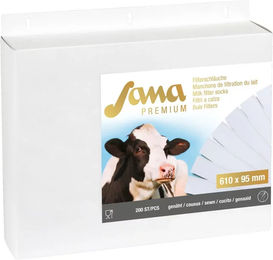 Produktbild von Kerbl Sana Premium Milchfilter aus Stoff Grau 200 Stück