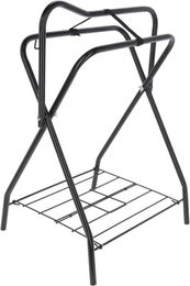 Kerbl Sattelbock Sattelhalter aus Metall pulverbeschichtet schwarz 71x46x89cm – Bild 1 von 5