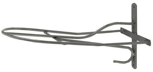 Kerbl Sattelhalter aus Metall für Pferde in Grau – Bild 1 von 3